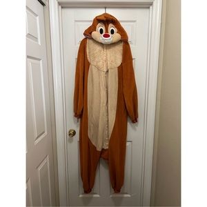 Disney Kigurmi - Onesie Pajamas Adult Medium - Chip the Chipmunk